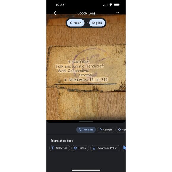 “Czantoria” Set of 6 Wood Egg Cups & Wood Tray |Handcrafted | Poland | Folk Art - Picture 7 of 8